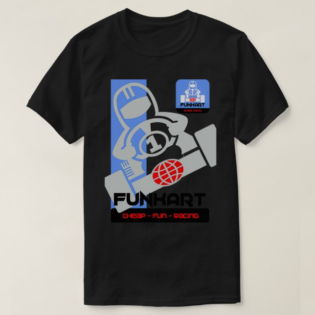 Camiseta Carreras DE DIVERSIÓN BARATA DE FUNKART (Diseño del anverso)