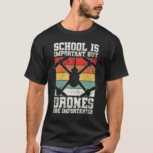 Camiseta Carreras de drones piloto de drones (Anverso)