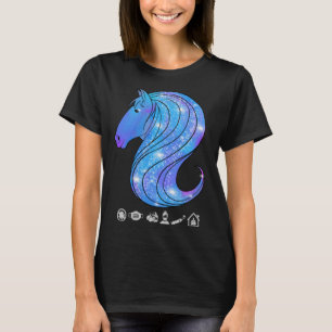 Camiseta Carreras de equitación para Chicas Gráficos más gr