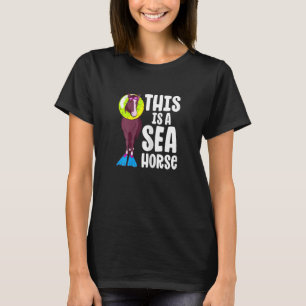 Camiseta Carreras de equitación SeaHorse Chica Ecuestre Spo