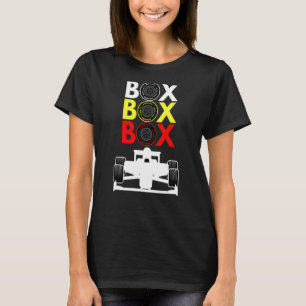 Camiseta Carreras de Fórmula Caja Caja Caja Caja Caja Caja