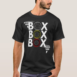 Camiseta Carreras de Fórmula Caja Caja Caja Caja Caja Caja
