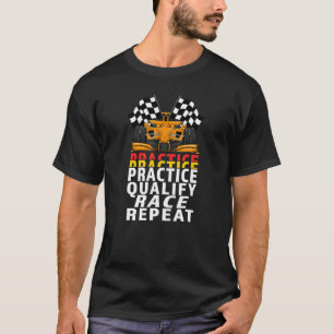 Camiseta Carreras de Fórmula de Ruedas Abierta Práctica de