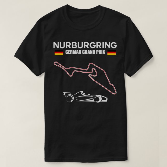 Camiseta Carreras de Fórmula del Circuito de Nurburgring Gr (Diseño del anverso)