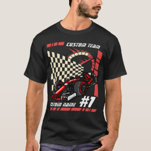 Camiseta Carreras de Fórmula personalizada Los niños recibe