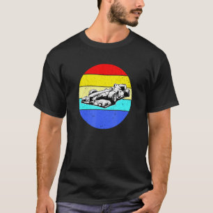Camiseta Carreras de Fórmula Racer Grunge Retro