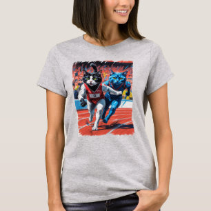 Camiseta ¡Carreras de gatos de atletismo!