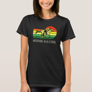 Camiseta Carreras de jockey sobre caballos