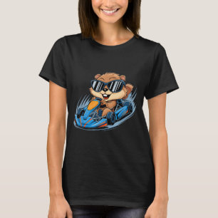 Camiseta Carreras de Kart de Marmota Día Feliz de la Marmot