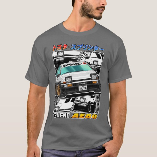 Camiseta Carreras de la calle Toyota Sprinter Trueno AE86 (Anverso)