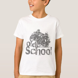 Camiseta Carreras de la motocicleta de la escuela vieja
