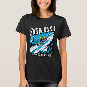 Camiseta Carreras de moto de nieve con fiebre de nieve - De