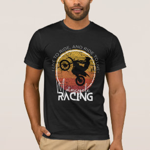 Camiseta CARRERAS DE MOTOCICLETAS   Usa tu deporte