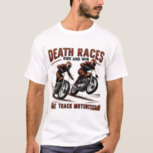 Camiseta Carreras de motocicletas Vintage de vía plana - Ra