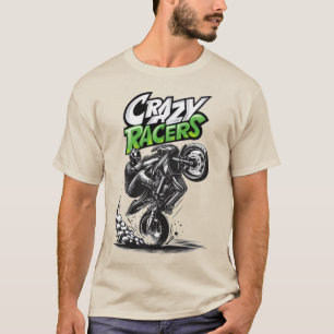 Camiseta carreras de natalidad de carreras de autos de carr