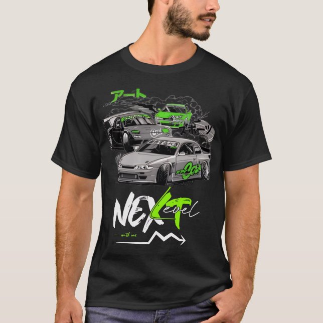 Camiseta carreras de natalidad de carreras de autos de carr (Anverso)