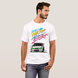 Camiseta carreras de natalidad de carreras de autos de carr