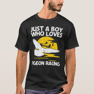 Camiseta Carreras De Paloma De Guay Para Niños Que Acogen A