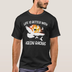 Camiseta Carreras De Paloma Para Hombres Hogar Pájaro De Pa