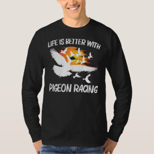 Camiseta Carreras De Paloma Para Hombres Hogar Pájaro De Pa