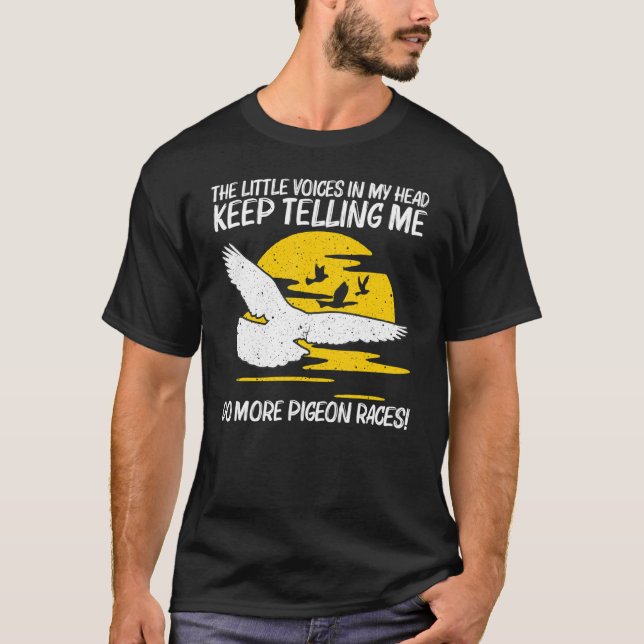 Camiseta Carreras De Paloma Porcina Guay Para Hombres Hombr (Anverso)