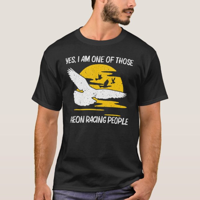 Camiseta Carreras De Paloma Porcina Guay Para Hombres Hombr (Anverso)