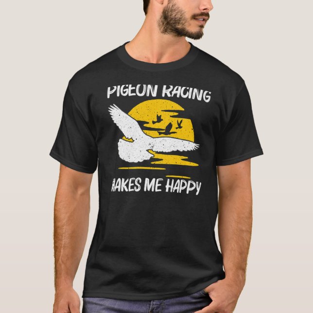 Camiseta Carreras De Paloma Porcina Guay Para Hombres Hombr (Anverso)