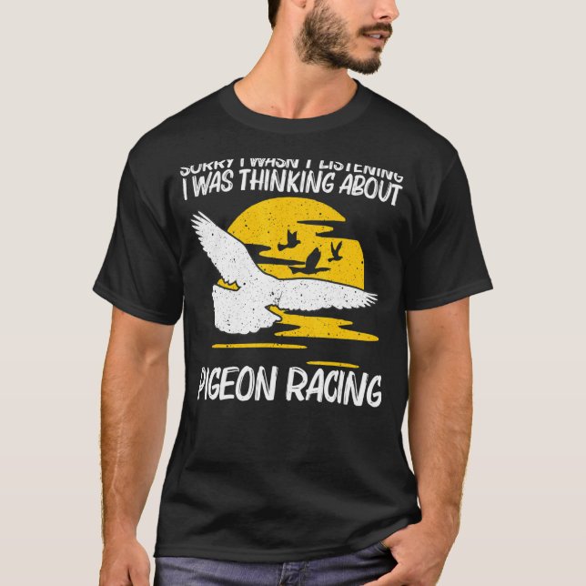 Camiseta Carreras De Paloma Porcina Guay Para Hombres Hombr (Anverso)