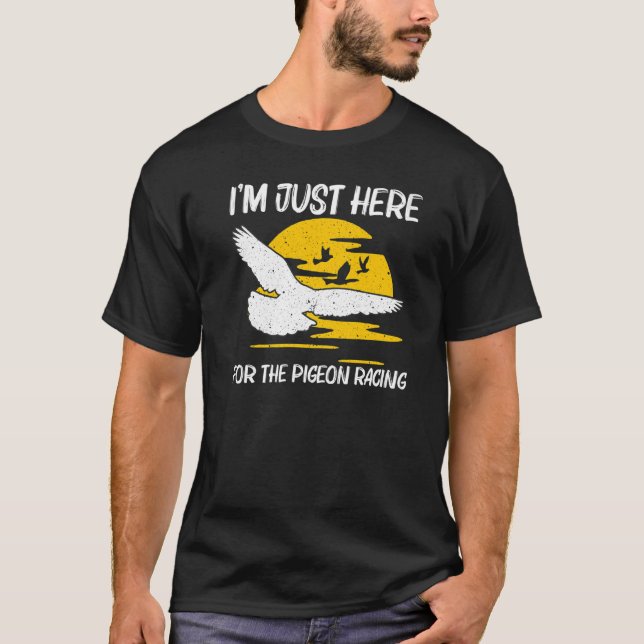 Camiseta Carreras De Paloma Porcina Guay Para Hombres Hombr (Anverso)