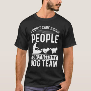 Camiseta Carreras de Perros de Trineo Alaska Mushing Husky