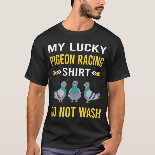 Camiseta Carreras de pichón de Shirt Lucky (Anverso)