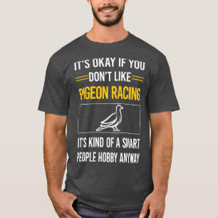 Camiseta Carreras de pichón inteligente de personas diverti