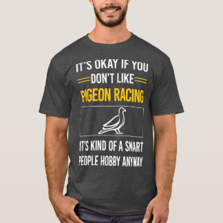 Camiseta Carreras de pichón inteligente de personas diverti