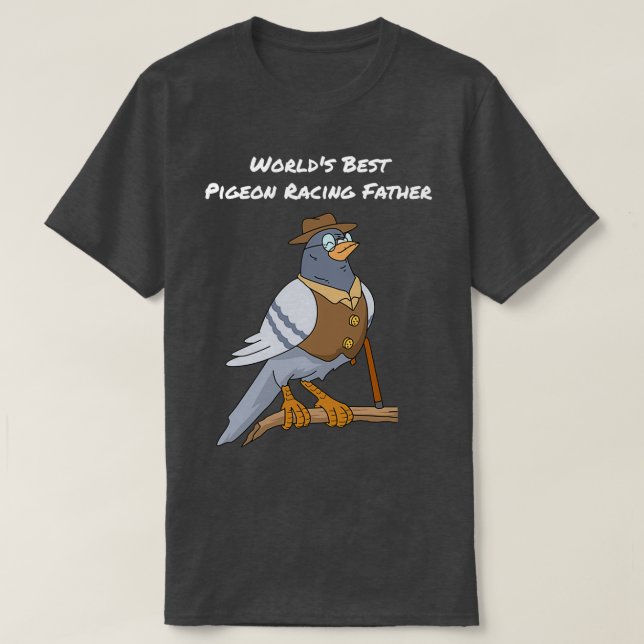 Camiseta Carreras de pichón Regalos a los hombres padre pad (Diseño del anverso)