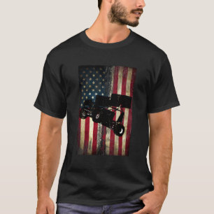 Camiseta Carreras de pista de suciedad de Sprint Car