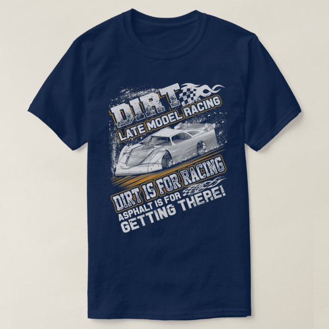 Camiseta Carreras de pista de suciedad modificada de modelo (Diseño del anverso)