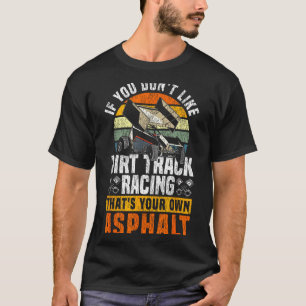 Camiseta Carreras de pista de tierra Carrera Vintage Retro