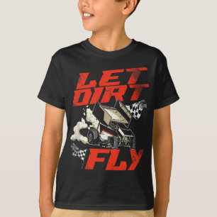 Camiseta Carreras de pista sucia de velocidad de carreras