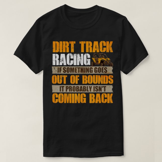 Camiseta Carreras de rack Racecar Carreras Stockcar Dirt (Diseño del anverso)
