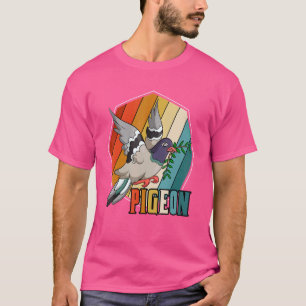 Camiseta Carreras de retro pichón animal
