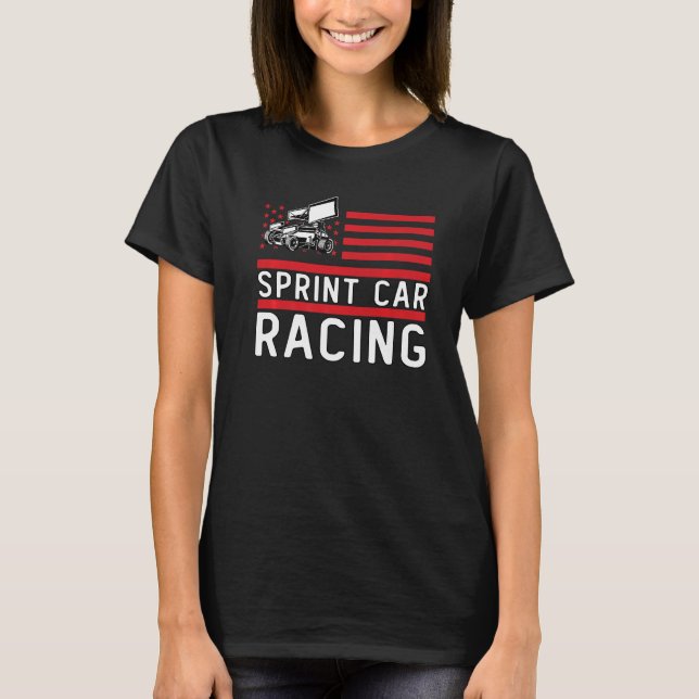 Camiseta Carreras de Sprint Car (Anverso)