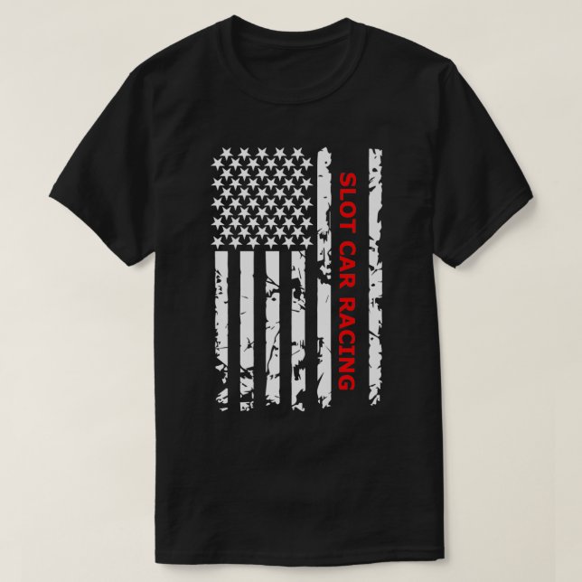Camiseta Carreras del coche de ranura (Diseño del anverso)