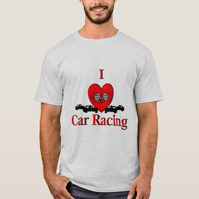 Camiseta Carreras del coche del corazón (Anverso)