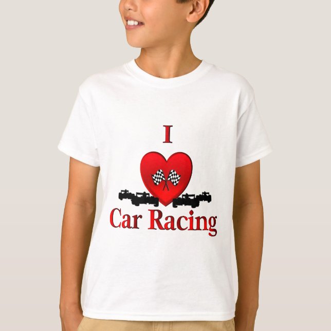 Camiseta Carreras del coche del corazón (Anverso)