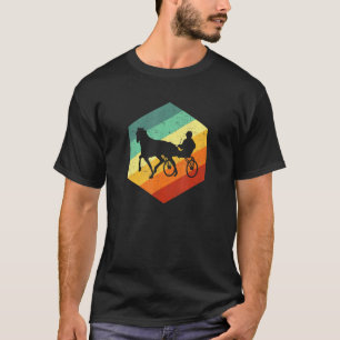 Camiseta Carreras del mazo de cables del caballo retro del 