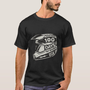 Camiseta Carreras divertida a través de 100 días de escuela