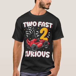 Camiseta Carreras Dos Cumpleaños Rápido Dos Años Curiosos