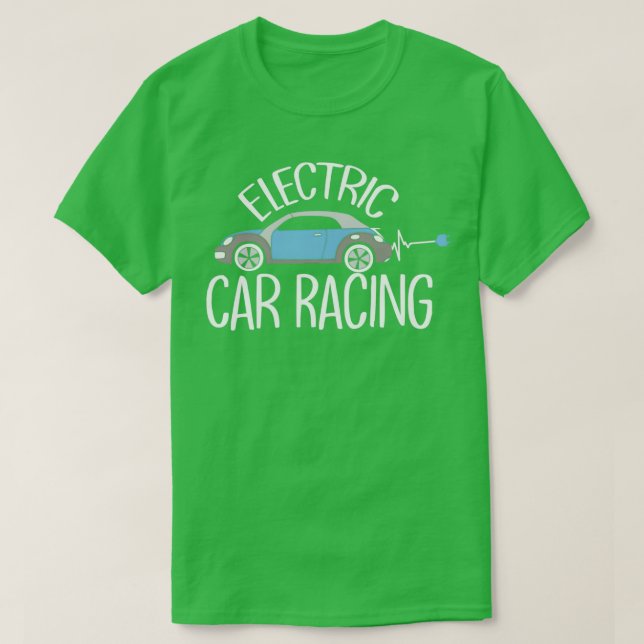 Camiseta Carreras eléctrica de automóviles Automobile ECar  (Diseño del anverso)