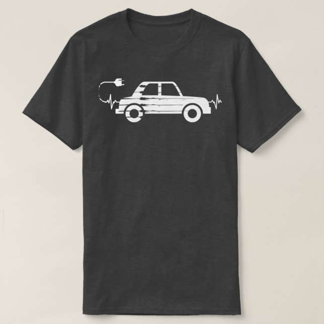 Camiseta Carreras eléctrica de automóviles Automobile ECar  (Diseño del anverso)