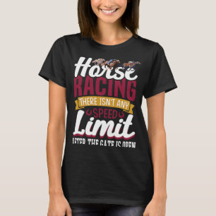 Camiseta Carreras equina No Hay Límite De Velocidad Después